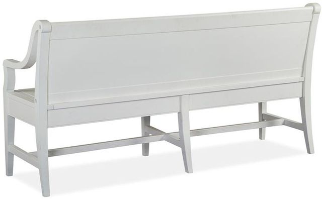 Magnussen Home® Heron Cove Chalk White Bench with Back-2