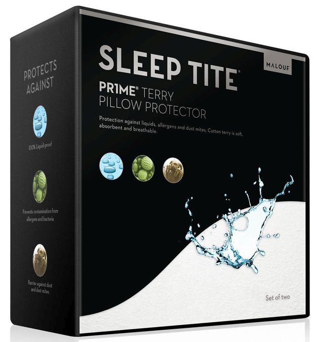 Malouf® Tite® Pr1me® Terry Queen Pillow Protector 20