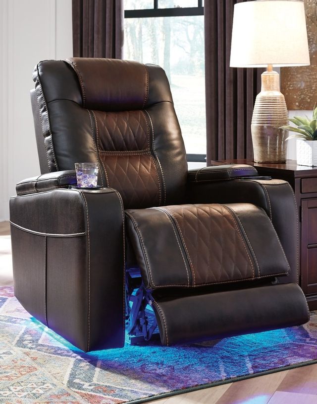 Signature Design by Ashley® Composer Brown Power Recliner with Adjustable Headrest 9