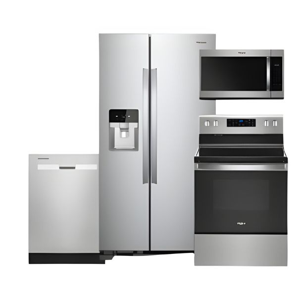 Whirlpool® 4 Piece Kitchen Package-Stainless Steel | Baldwin's ...