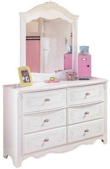 Signature Design by Ashley® Exquisite White Dresser and Mirror