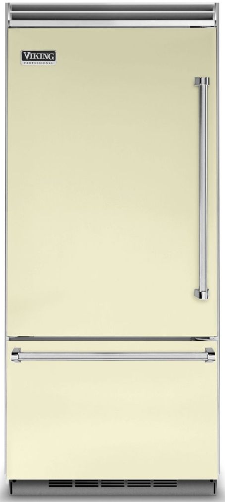 Viking® 5 Series 20.4 Cu. Ft. Vanilla Cream Built In Bottom Freezer Refrigerator
