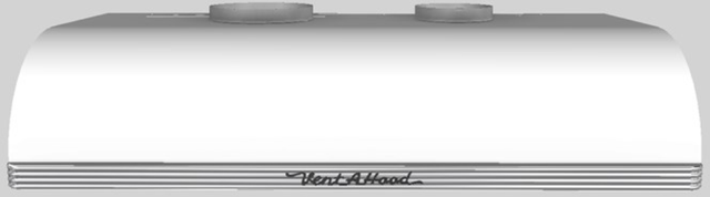 Vent-A-Hood® 42" White Retro Style Under Cabinet Range Hood