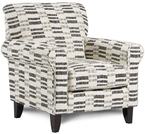 Fusion Furniture Popstitch Pebble Murdock Domino Accent Chair