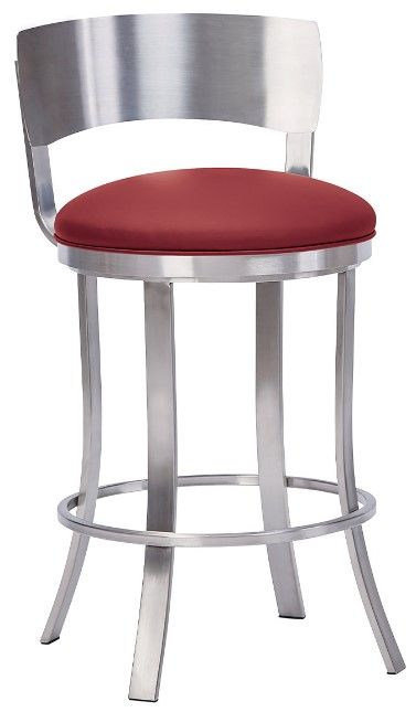 Wesley Allen Baltimore Stainless Steel Counter Stool