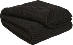 Mill Street® Eleta 3-Piece Black Throw Blanket Set
