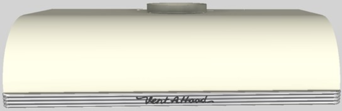 Vent-A-Hood® 36"  Retro Style Under Cabinet Range Hood-Biscuit