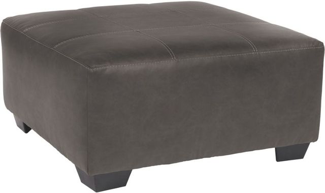 Benchcraft® Aberton 3-Piece Gray Sectional with Ottoman-2