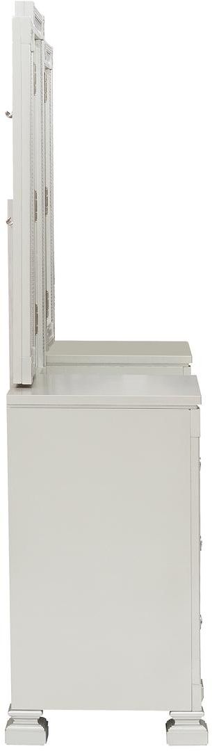 Homelegance® Bevelle Silver Vanity Dresser and Mirror 2