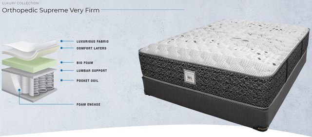 Dreamstar Bedding Luxury Collection Orthopedic Supreme Very Firm Queen Mattress 1