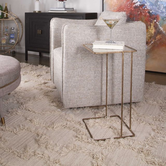 Uttermost® Cadmus Gold Side Table-3
