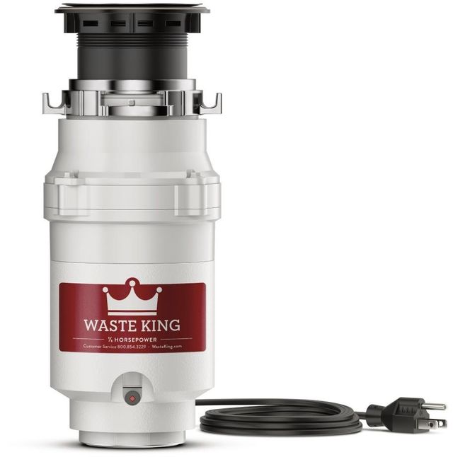 Waste King® 0.33 HP Continuous Feed White Garbage Disposal