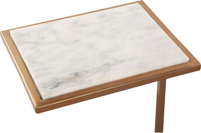 Table d'appoint carrée Delma, blanc, Renwil® 2
