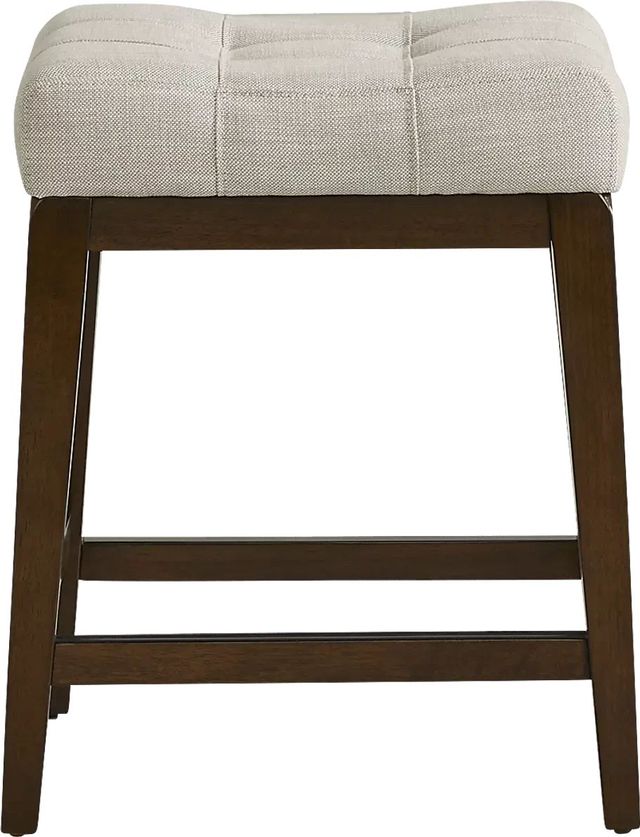 Walstead Place Beige Upholstered Kyoto Counter Stool-1
