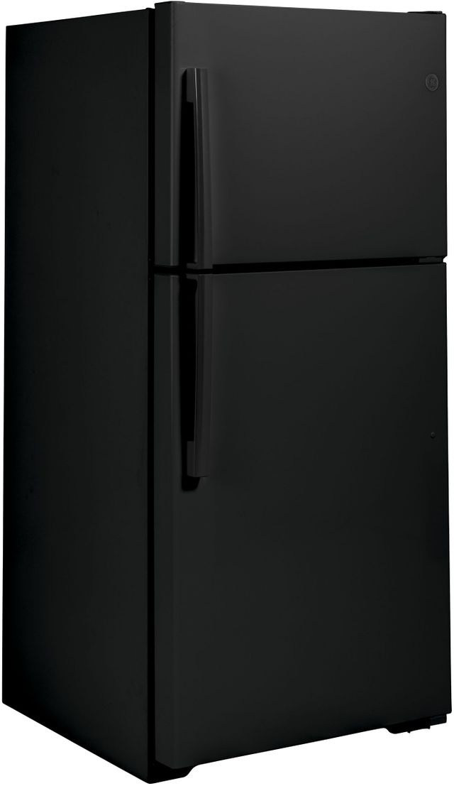 GE® 21.9 Cu. Ft. Black Top Freezer Refrigerator 4