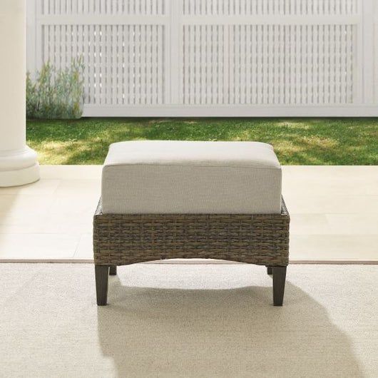 Crosley Furniture® Rockport Wicker Outdoor Ottoman-3