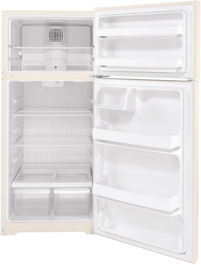 GE® 16.6 Cu. Ft. Bisque Top Freezer Refrigerator 1