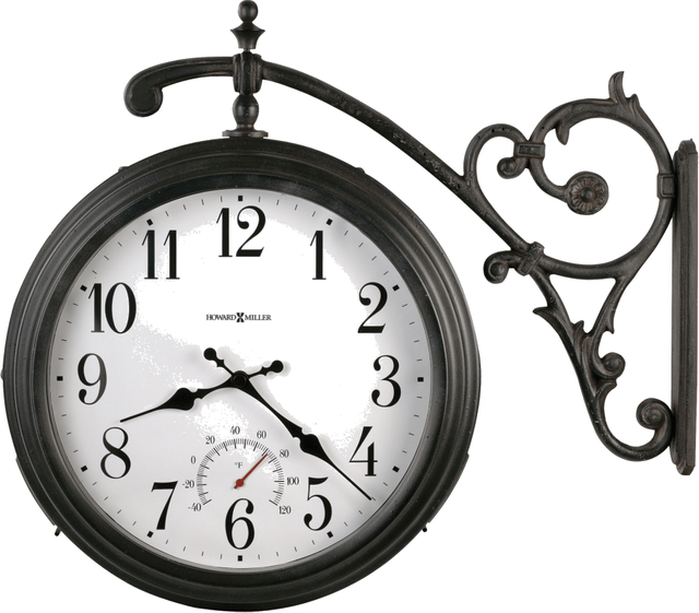 Howard Miller® Luis Antique Iron Double Sided Wall Clock