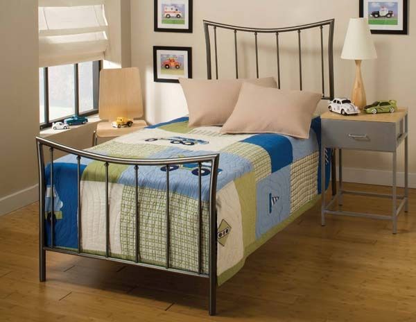 Hillsdale Furniture Edgewood Magnesium Pewter Twin Bed Set