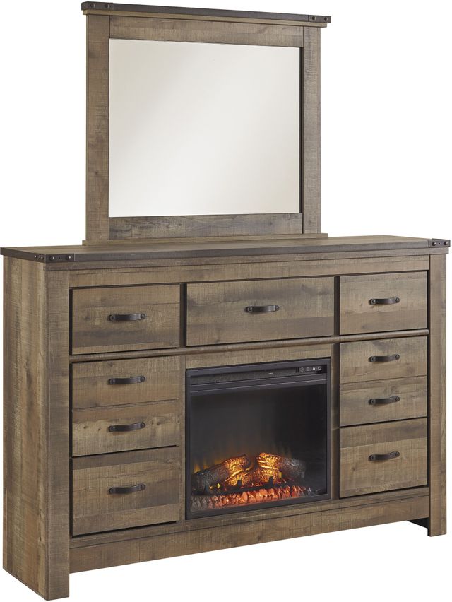 Signature Design by Ashley® Dresser with Fireplace Option 6