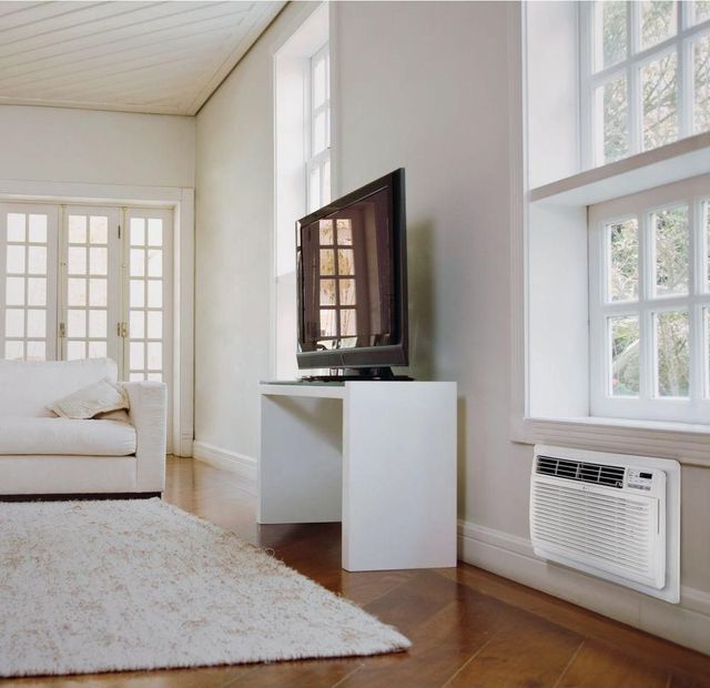 LG 10,000 BTU's White Thru-The-Wall Air Conditioner with Heat 9