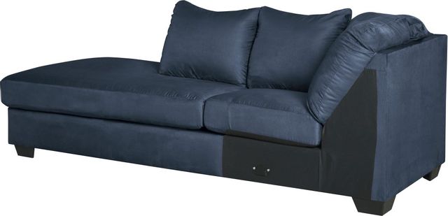 Signature Design by Ashley® Darcy 2-Piece Blue Sectional with Chaise 8
