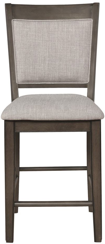 Crown Mark Fulton Brown/Grey Counter Height Dining Side Chair-1