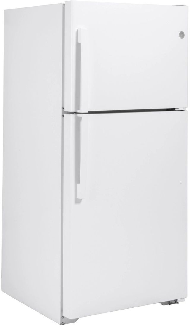 GE® 30 in. 19.1 Cu. Ft. White Top Freezer Refrigerator-3