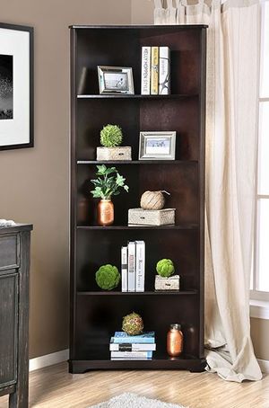 Furniture of America® Rockwall Dark Walnut Bookshelf
