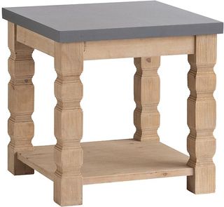 A & B Home Gray Side Table
