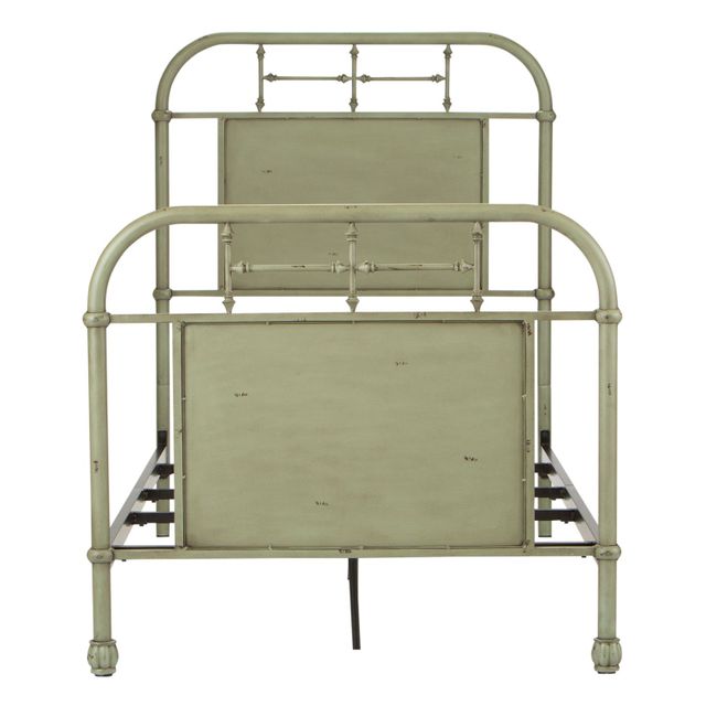 Liberty Vintage Green Youth Bedroom Twin Metal Bed-1