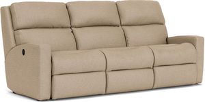 Flexsteel® Catalina Sand Reclining Sofa