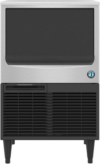 Hoshizaki 24" Black with Stainless Steel Undercounter Crescent Cuber Icemaker