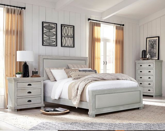 Progressive® Furniture Willow Gray Chalk Queen Bed | Colder's ...