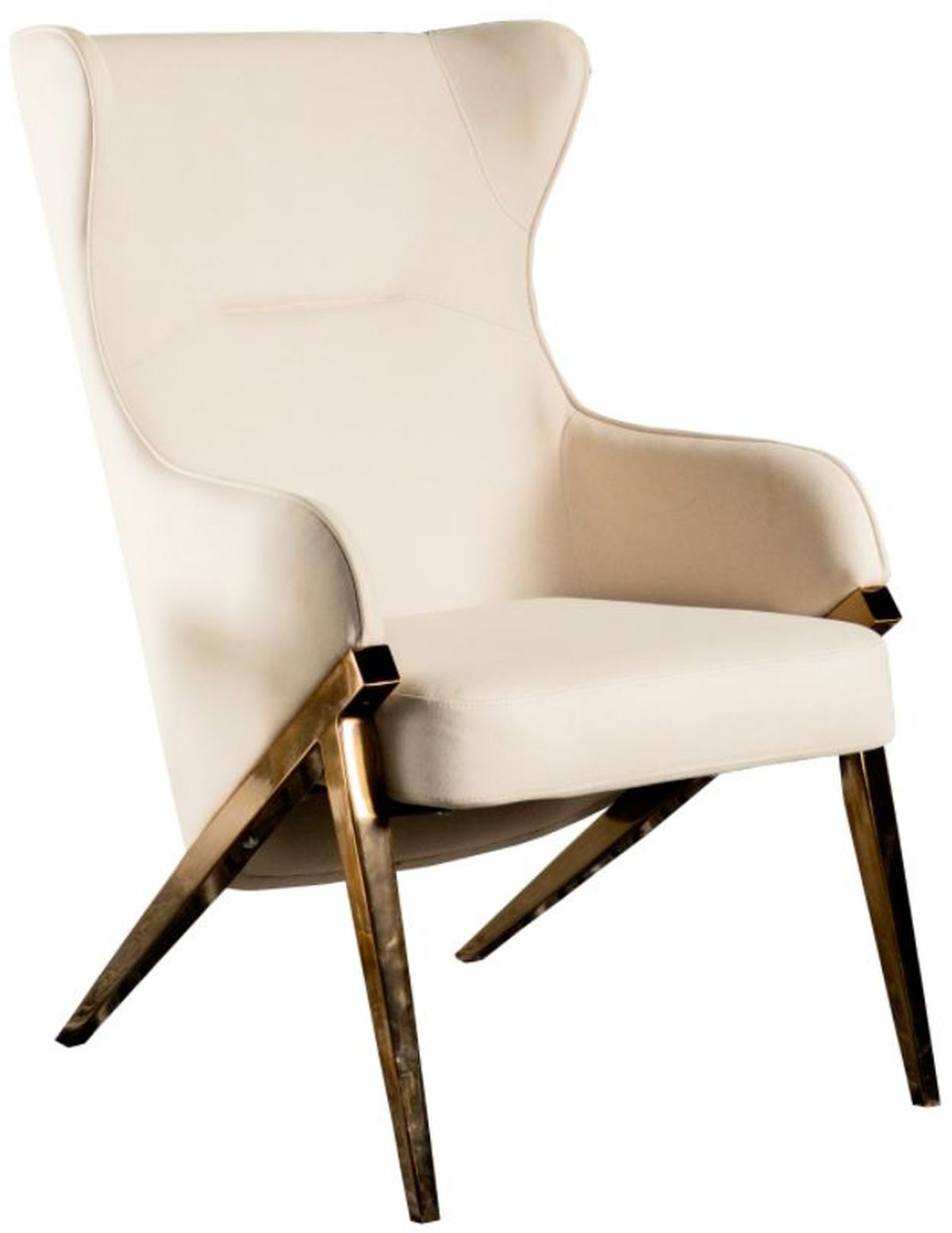 cream colored accent chairs