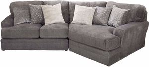 iAmerica Furniture Hercules Smoke 2-Piece Sectional Sofa