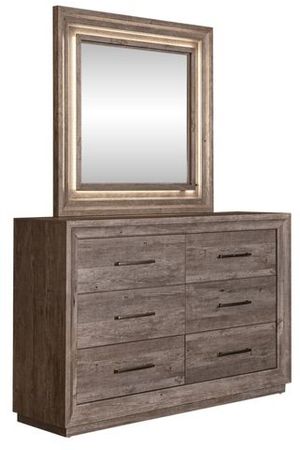 Liberty Horizons Graystone Dresser and Mirror