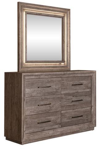 Liberty Horizons Graystone Dresser and Mirror-0