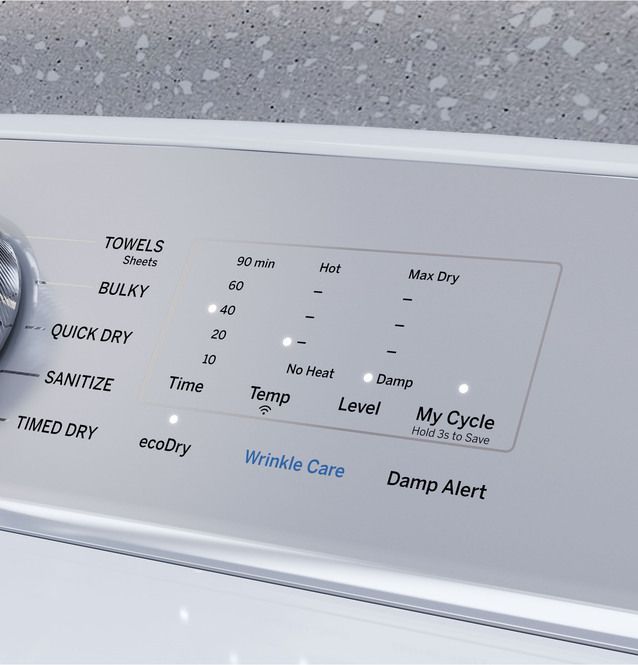 GE Profile™ 7.4 Cu. Ft. White Gas Dryer  6