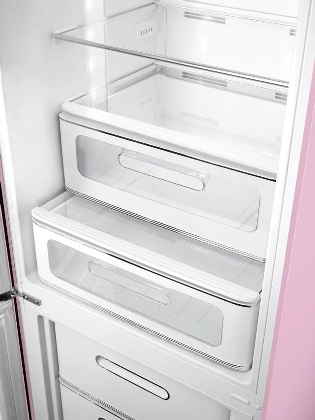 Smeg 50's Retro Style Aesthetic 11.7 Cu. Ft. Pink Bottom Freezer Refrigerator-3