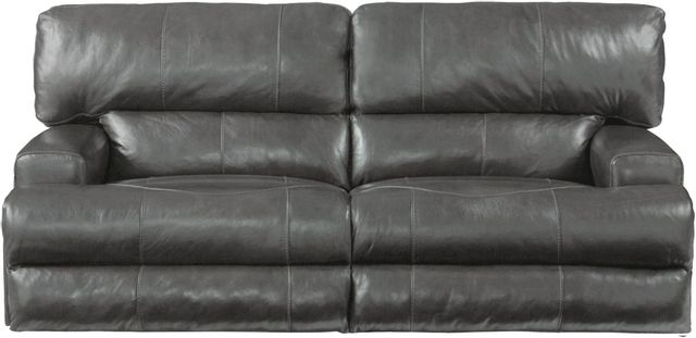 Catnapper® Wembley Steel Lay Flat Power Reclining Sofa with Power Headrest