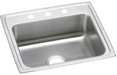 Elkay® Celebrity Brushed Satin Stainless Steel Single Bowl Drop-in Kitchen Sink-PSR25213