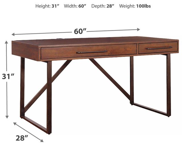 Signature Design by Ashley® Starmore Brown 60" Home Office Desk 3
