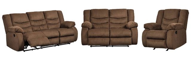Signature Design by Ashley® Tulen 3-Piece Chocolate Living Room Reclining Seating Set