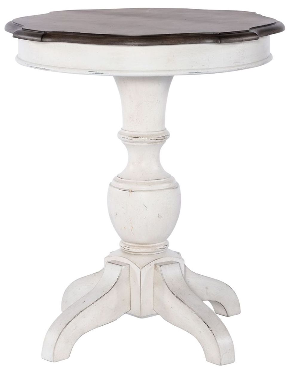 white porcelain side table