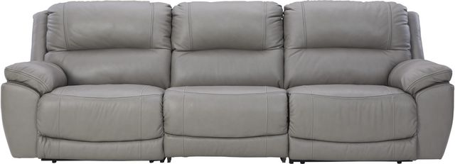 Signature Design by Ashley® Dunleith 3-Piece Gray Power Reclining Sectional-0