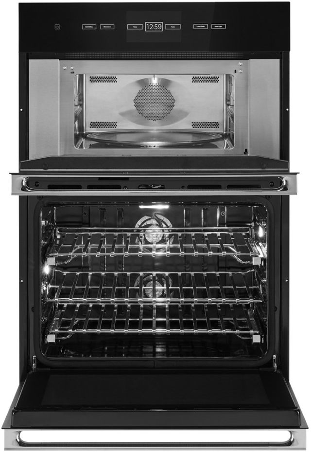JennAir® NOIR™ 30" Stainless Steel Built-In Oven/Microwave Combination Electric Wall Oven 2