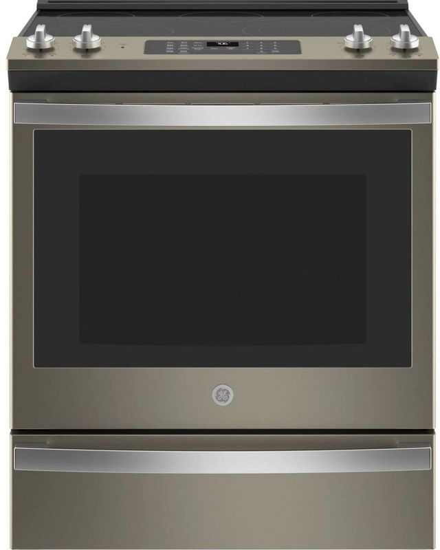 GE® 30" Stainless Steel Slide In Electric Convection Range 18