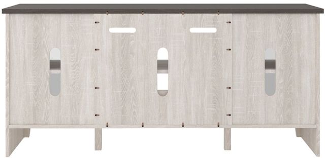 Signature Design by Ashley® Dorrinson Two-Tone Large TV Stand with Fireplace Option 4