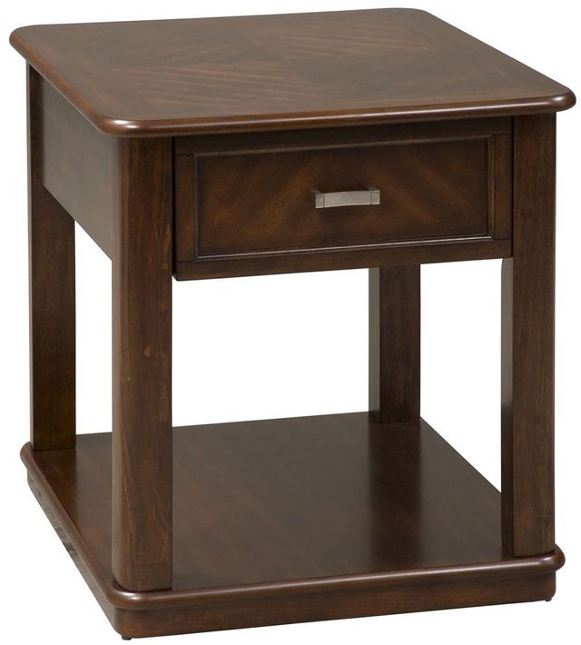 Liberty Furniture Wallace Dark Toffee End Table-0